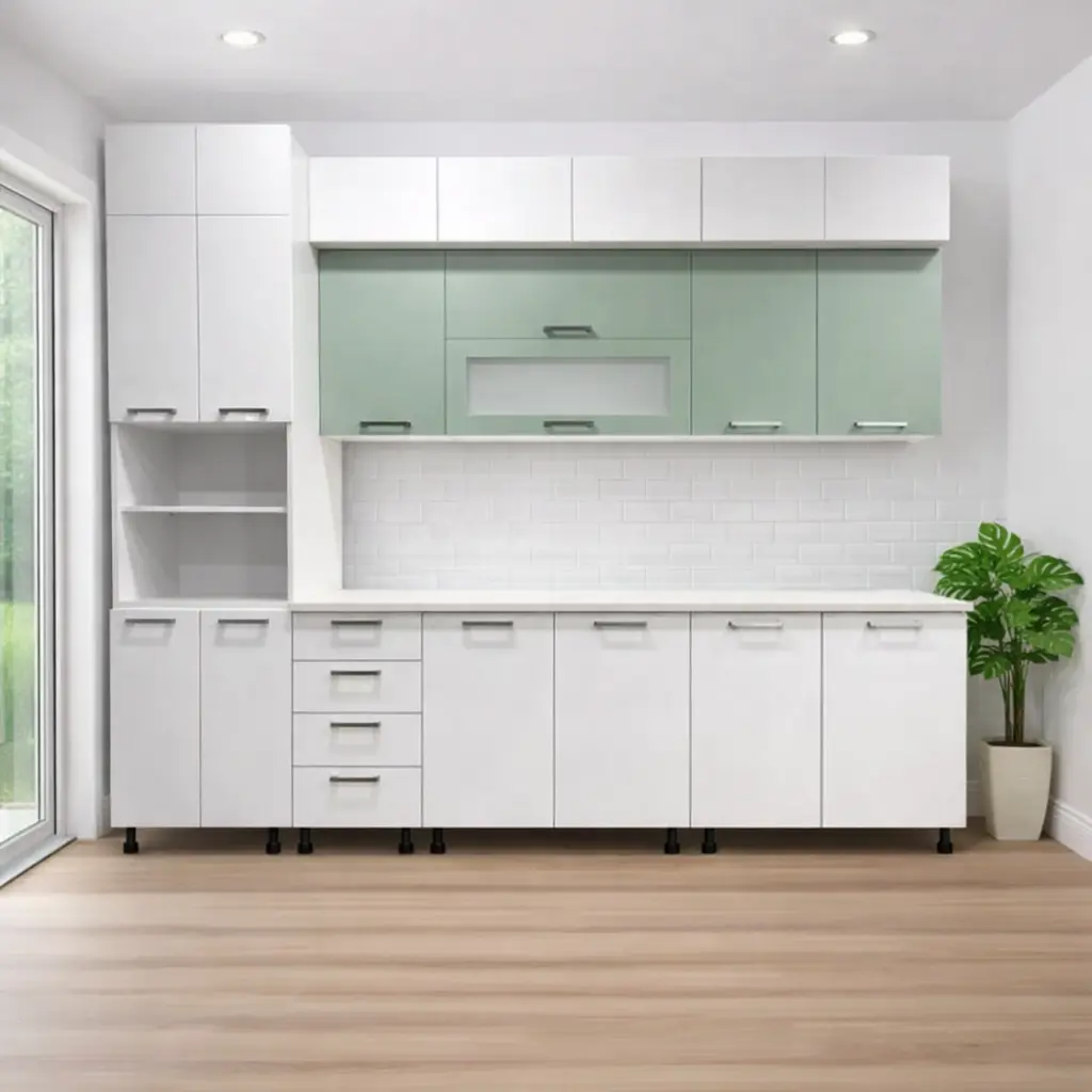 ST-30| სამზარეულო | პრიალა მდფ | 1.80 მ+60 სმ (პენალი)