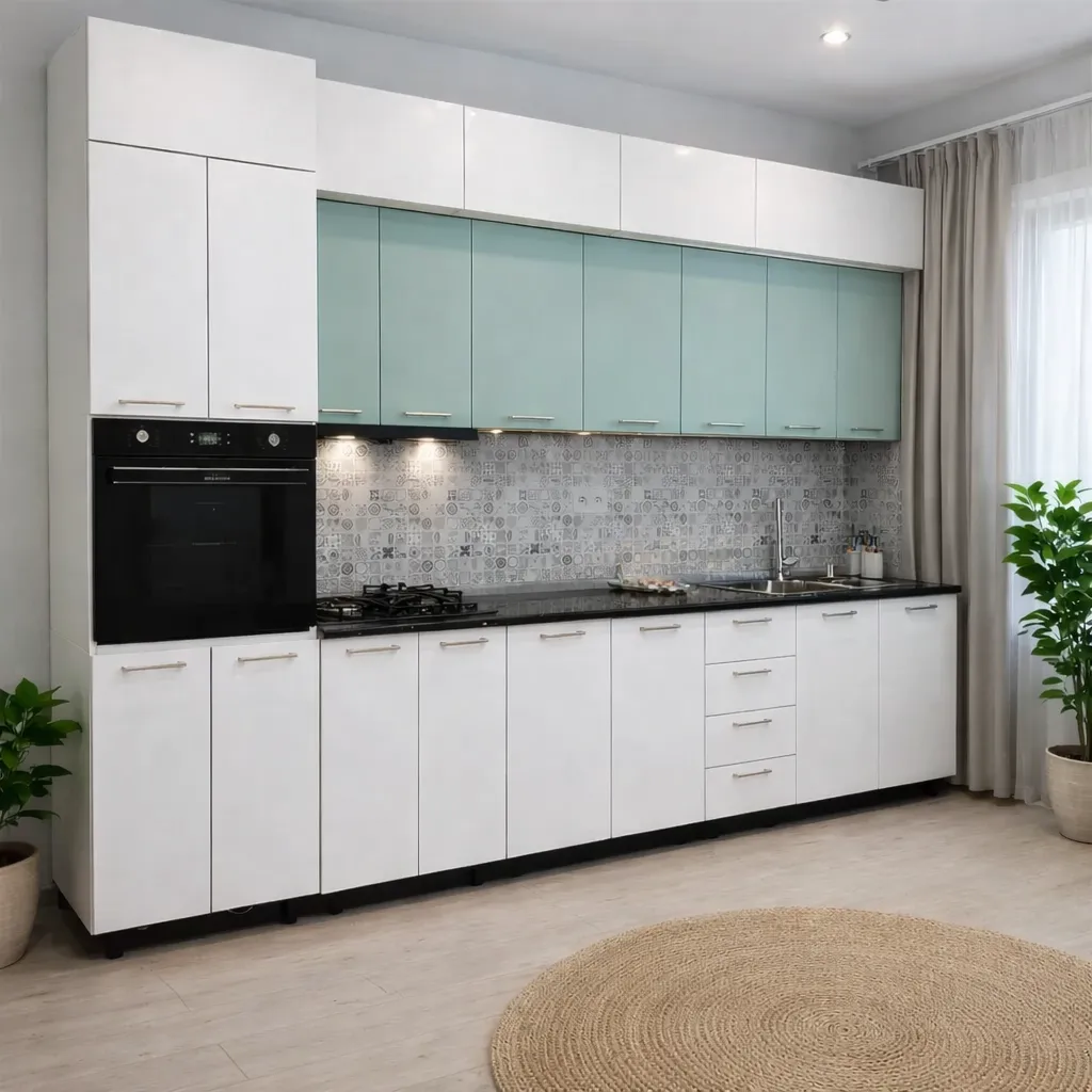 SP-2 | სამზარეულო | თურქული პრიალა თეთრი და გლუვი მწვანე | 3.20