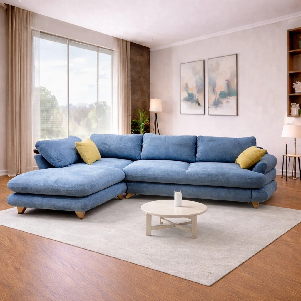 კუთხის გასაშლელი დივანი – ვენეცია | ზომა: 1.65 მ X 2.70 მ